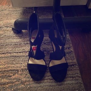 Marc Fisher black suede sandals